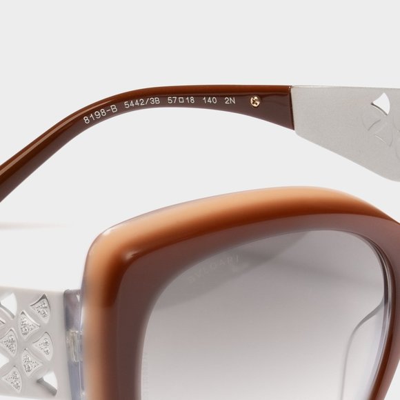 Bvlgari Brown Cat Eye Sunglasses - Picture 4 of 5